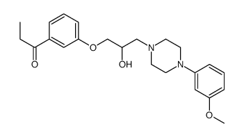 1-[3-[2-hydroxy-3-[4-(3-methoxyphenyl)piperazin-1-yl]propoxy]phenyl]propan-1-one Structure