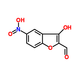 3-Hydroxy-5-nitro-1-benzofuran-2-carbaldehyde结构式