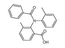 2-(N-Benzoyl-o-toluidino)-3-methylbenzoic acid structure