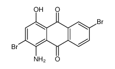 1-amino-2,6-dibromo-4-hydroxyanthracene-9,10-dione结构式