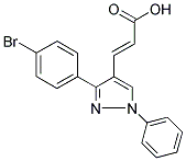 3-[3-(4-BROMO-PHENYL)-1-PHENYL-1H-PYRAZOL-4-YL]-ACRYLIC ACID结构式