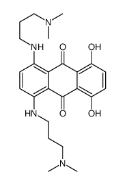 1,4-bis[3-(dimethylamino)propylamino]-5,8-dihydroxyanthracene-9,10-dione结构式