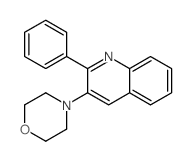 3-morpholin-4-yl-2-phenyl-quinoline Structure