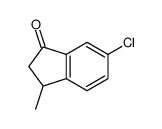 6-chloro-3-methyl-2,3-dihydro-1H-inden-1-one结构式