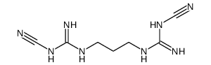 2-[3-[[amino-(cyanoamino)methylidene]amino]propyl]-1-cyanoguanidine Structure