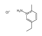 5-ethyl-2-methylpyridin-1-ium-1-amine,chloride结构式