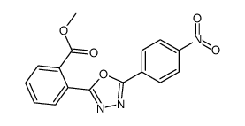 methyl 2-[5-(4-nitrophenyl)-1,3,4-oxadiazol-2-yl]benzoate结构式