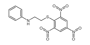 N-[2-(2,4,6-trinitro-phenylsulfanyl)-ethyl]-aniline Structure