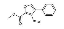 methyl 4-phenyl-3-vinyl-2-furancarboxylate结构式