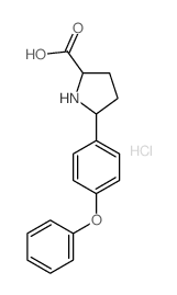 Proline,5-(p-phenoxyphenyl)-, hydrochloride (7CI,8CI) Structure