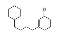 3-(4-cyclohexylbutyl)cyclohex-2-en-1-one结构式