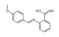 2-[(4-methoxyphenyl)methylideneamino]benzamide Structure