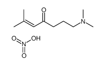 7-(dimethylamino)-2-methylhept-2-en-4-one,nitric acid Structure