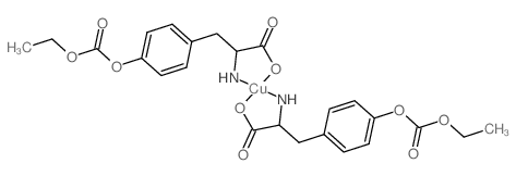 copper [1-carboxy-2-(4-ethoxycarbonyloxyphenyl)ethyl]azanide结构式