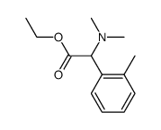 ethyl 2-(dimethylamino)-2-o-tolylacetate结构式