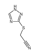 Acetonitrile, (1H-1,2,4-triazol-3-ylthio)- (9CI) Structure