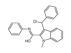 3-[chloro(phenyl)methyl]-1-methyl-N-phenylindole-2-carboxamide Structure