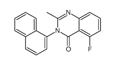 5-fluoro-2-methyl-3-naphthalen-1-ylquinazolin-4-one Structure