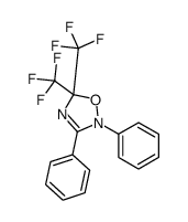 2,3-diphenyl-5,5-bis(trifluoromethyl)-1,2,4-oxadiazole结构式