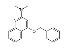 N,N-dimethyl-4-phenylmethoxyquinolin-2-amine Structure