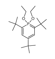 2,4,6-tri-tert-butyl-1,1-diethoxy-1λ5-phosphinine Structure