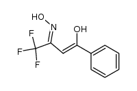 4,4,4-trifluoro-1-phenyl-butane-1,3-dione 3-oxime Structure