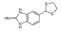 6-(1,3-dithiolan-2-yl)-1H-benzimidazol-2-amine Structure