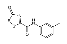 3H-1,2,4-Dithiazole-5-carboxamide,N-(3-methylphenyl)-3-oxo-(9CI) structure