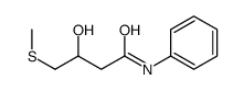 3-hydroxy-4-methylsulfanyl-N-phenylbutanamide Structure