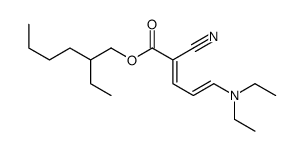 2-ethylhexyl 2-cyano-5-(diethylamino)penta-2,4-dienoate结构式