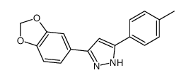 3-(1,3-benzodioxol-5-yl)-5-(4-methylphenyl)-1H-pyrazole Structure