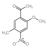 Ethanone,1-(2-methoxy-5-methyl-4-nitrophenyl)- Structure