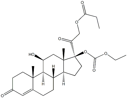 PREDNICARBATE RELATED COMPOUND A (20 MG) (1,2-DIHYDROPREDNICARBATE) structure