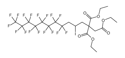 ethyl [5-iodo-6-(perfluorooctyl)-3,3-bis-carboethoxy]hexanoate Structure