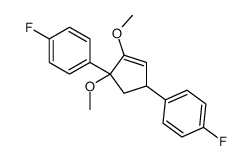 1-fluoro-4-[4-(4-fluorophenyl)-1,2-dimethoxycyclopent-2-en-1-yl]benzene Structure