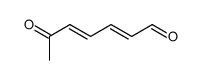 6-oxo-hepta-2t,4t-dienal Structure