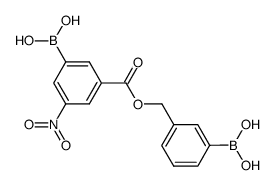 3-(3-boronobenzyloxycarbonyl)-5-nitrophenylboronic acid Structure