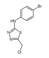 (4-bromo-phenyl)-(5-chloromethyl-[1,3,4]thiadiazol-2-yl)-amine Structure