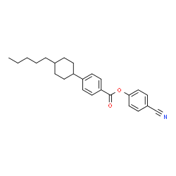 4-Cyanophenyl 4-(4-pentylcyclohexyl)benzoate Structure