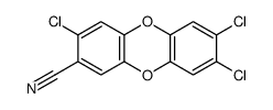 3,7,8-trichlorodibenzo-p-dioxin-2-carbonitrile Structure