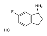 (R)-6-Fluoro-2,3-dihydro-1H-inden-1-amine hydrochloride Structure