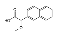 (+/-)-α-Methoxy-α-(2-naphthyl)acetic acid结构式