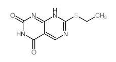 3-ethylsulfanyl-2,4,8,10-tetrazabicyclo[4.4.0]deca-1,3,5-triene-7,9-dione structure