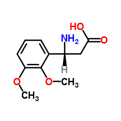 3-氨基-3-(2,3-二甲氧基苯基)丙酸结构式