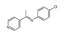 N-(4-chlorophenyl)-1-pyridin-4-ylethanimine结构式