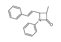 (3S,4S)-3-methyl-1-phenyl-4-(2-phenylethenyl)azetidin-2-one Structure