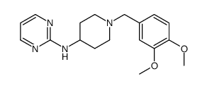 N-[1-[(3,4-dimethoxyphenyl)methyl]piperidin-4-yl]pyrimidin-2-amine结构式