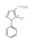 2H-1,2,3-Triazole,4-(methylthio)-2-phenyl-, 3-oxide Structure