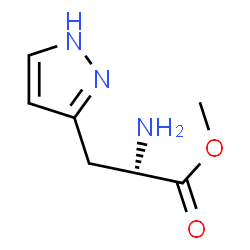 1H-Pyrazole-3-propanoicacid,alpha-amino-,methylester,(S)-(9CI)结构式