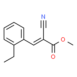 2-Propenoicacid,2-cyano-3-(2-ethylphenyl)-,methylester(9CI) structure